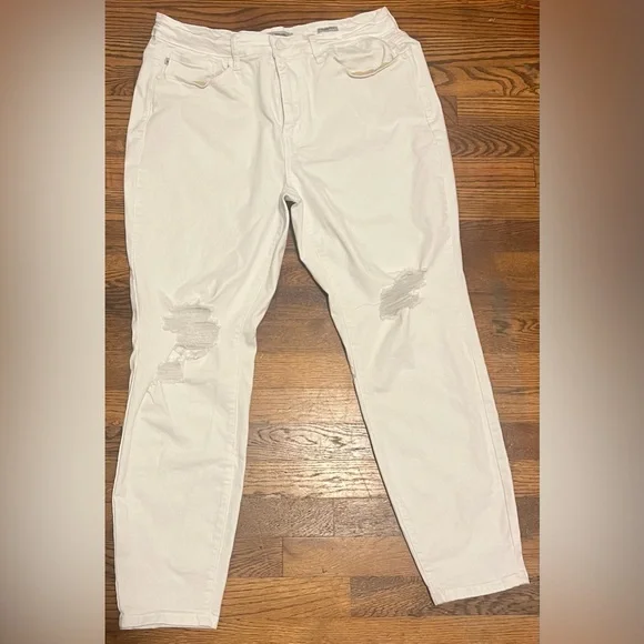 Judy Blue White Skinny Fit Jeans Size 18W - Picture 2 of 6